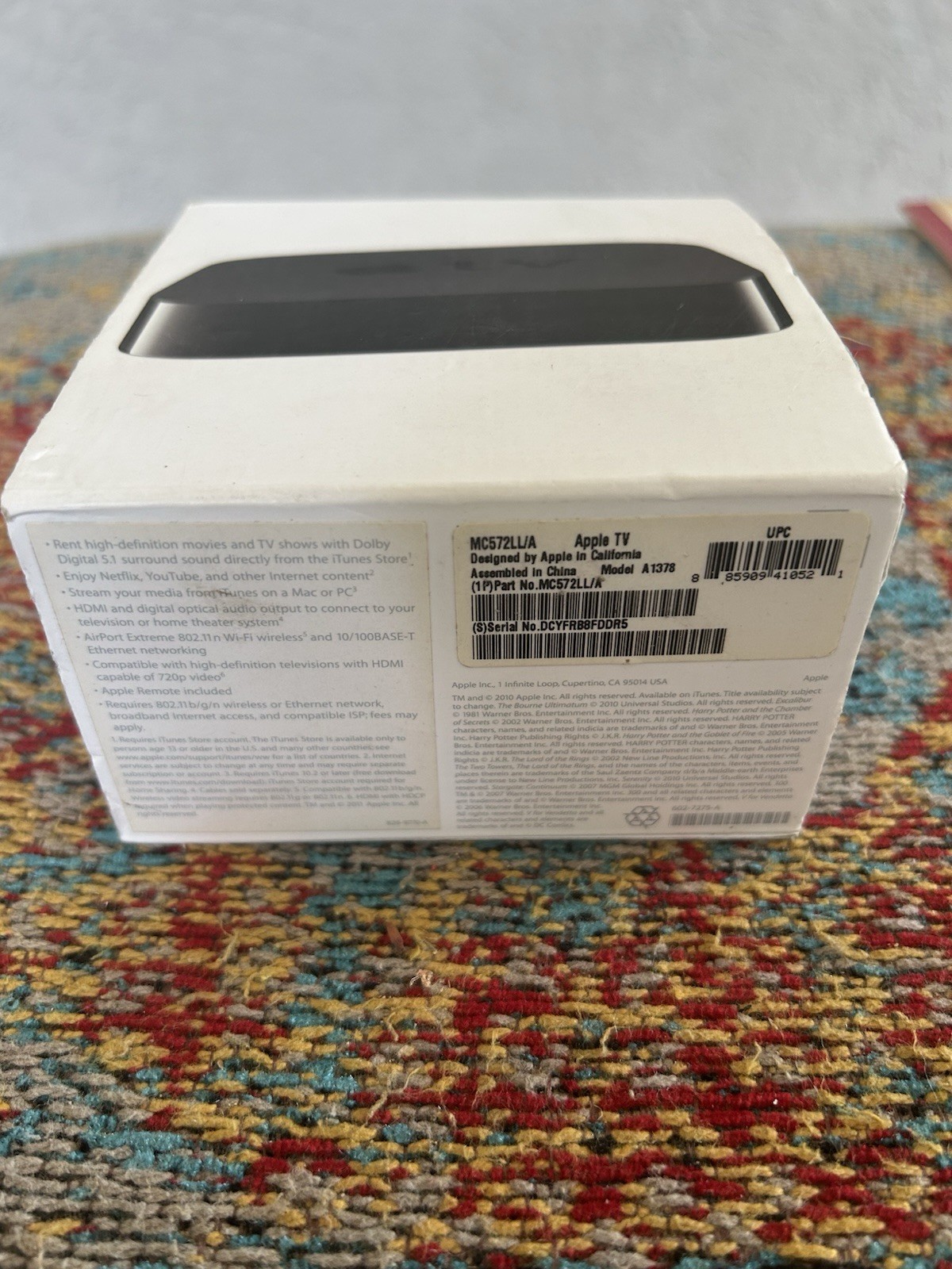 Apple TV 2nd Gen Digital Media Streamer A1378 MC572LL/A Complete in Open Box NEW