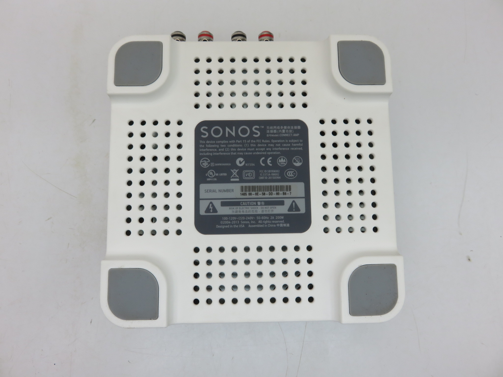 Sonos CTAZPUS1 Connect:AMP Wireless Digital Media Streaming Amplifier with Mount