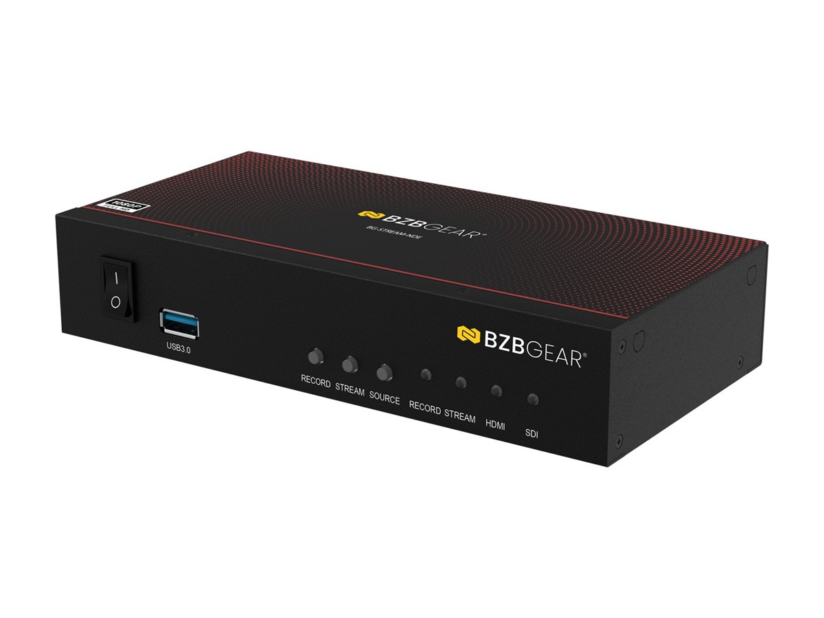 BZBGEAR 1 Channel SDI/HDMI Encoder/Decoder/Recorder w/ Audio/USB 3.0/NDI Support