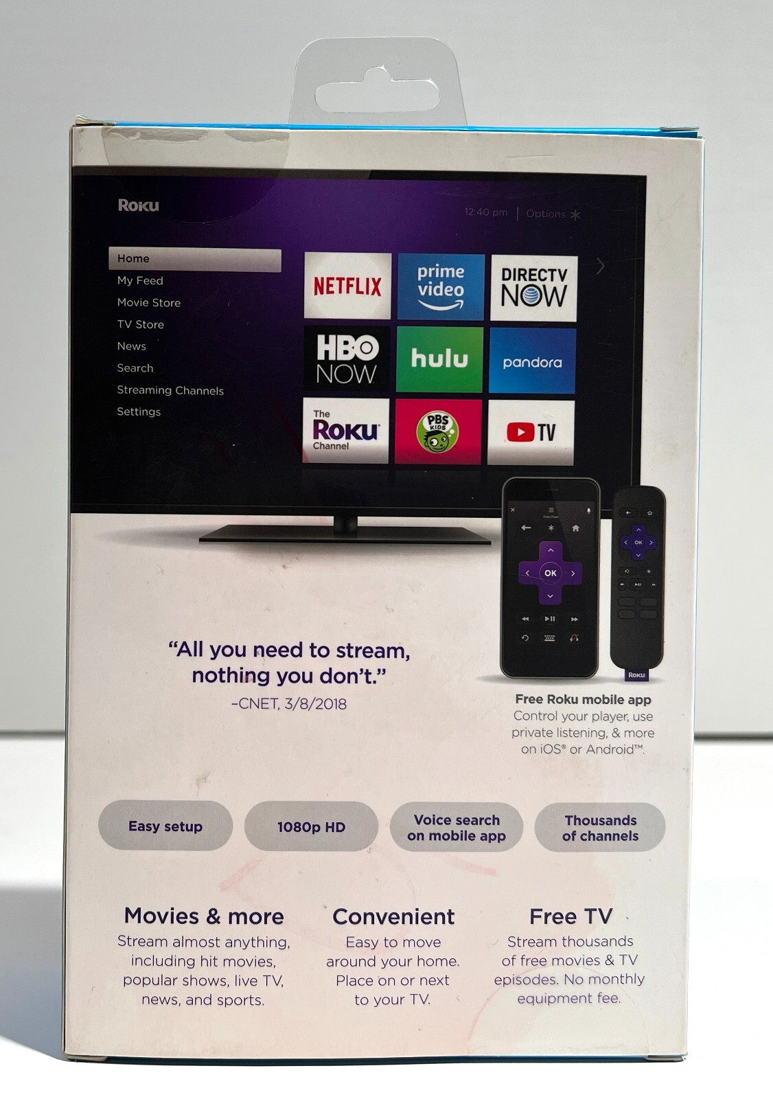 NEW Roku Express HD Media Streamer (Model 3900RW) Black FACTORY SEALED