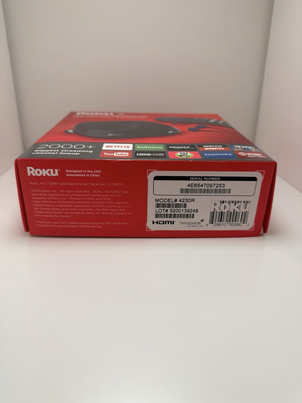 Roku 3 (3rd Generation) Media Streamer 4230R – Black