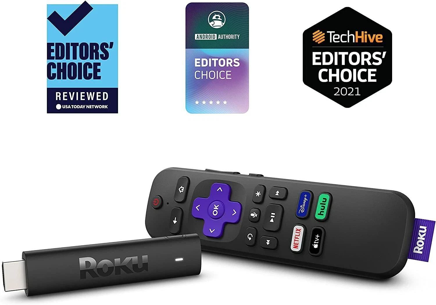 Roku Streaming Stick 4K/HDR/Dolby Vision Streaming Device with Roku Voice Remote