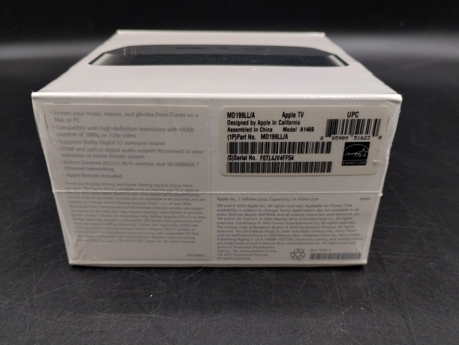 Apple TV (3rd Generation) 8GB Digital HD Media Streamer – Black
