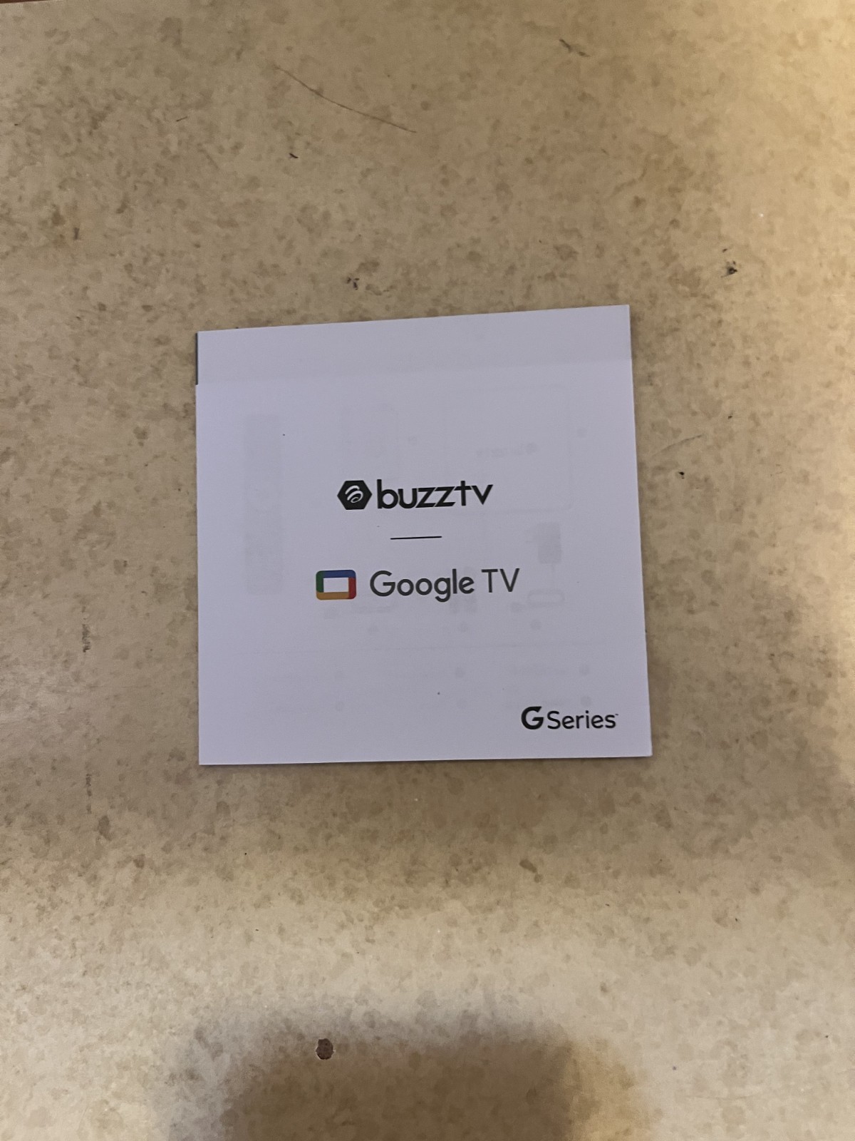 BuzzTV G Series Google TV Set Top Box Streaming Player