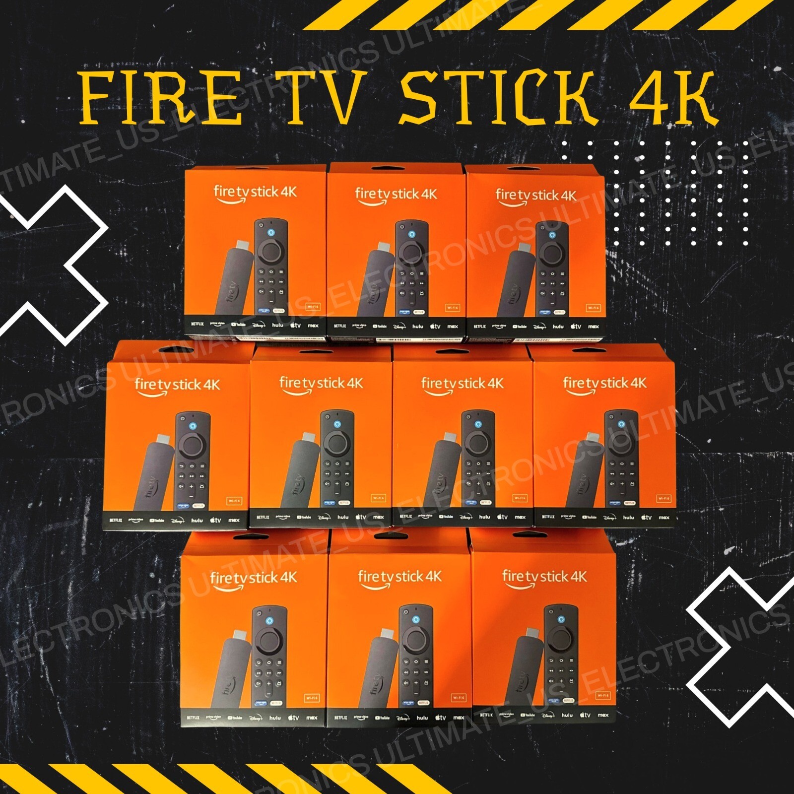 10 LOT – Amazon Fire Stick 4K UHD Wi-Fi 6 2023 Latest Version – Brand New Sealed
