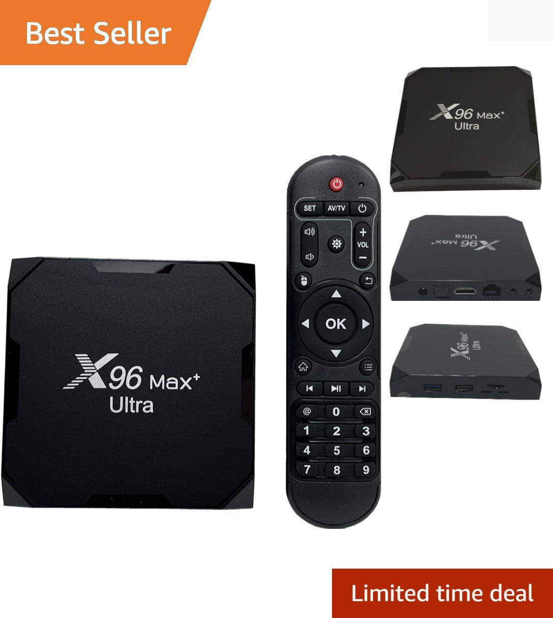 4GB 64GB X96 Max Plus Ultra Box Android 11 Amlogic S905X4 2.4G/5GHz Dual WiFi…