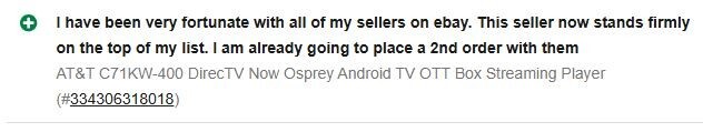 AT&T C71KW-400 DirecTV Now Osprey Android TV OTT Box Streaming Player