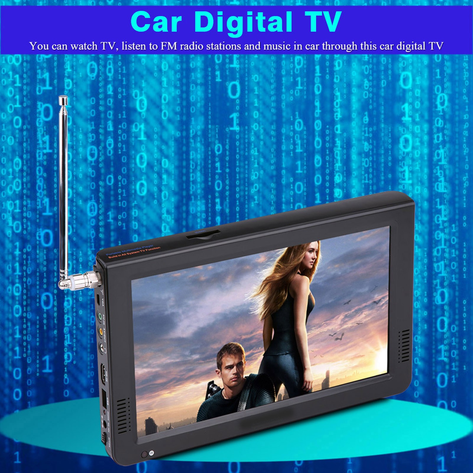 LEADSTAR ATSC Car Digital TV FM Radio 10in 1080P Stereo High Sensitivity Di KPDC