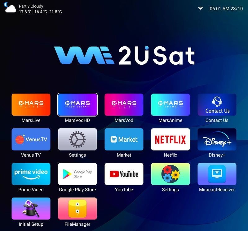 We2uSat K3 Pro Smart Media Player,4GB RAM+32GB ROM,Build in WiFi