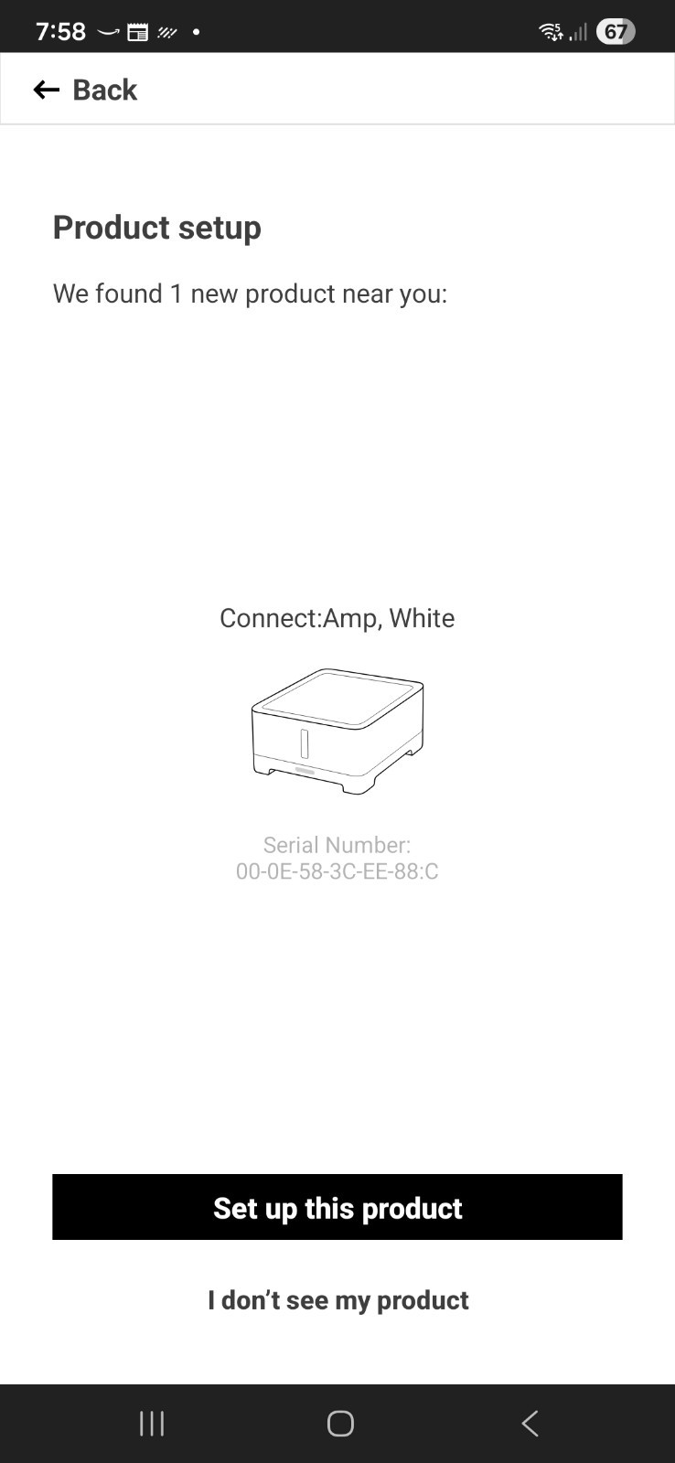 Sonos Connect Amp Gen 1 S1 Only – TESTED