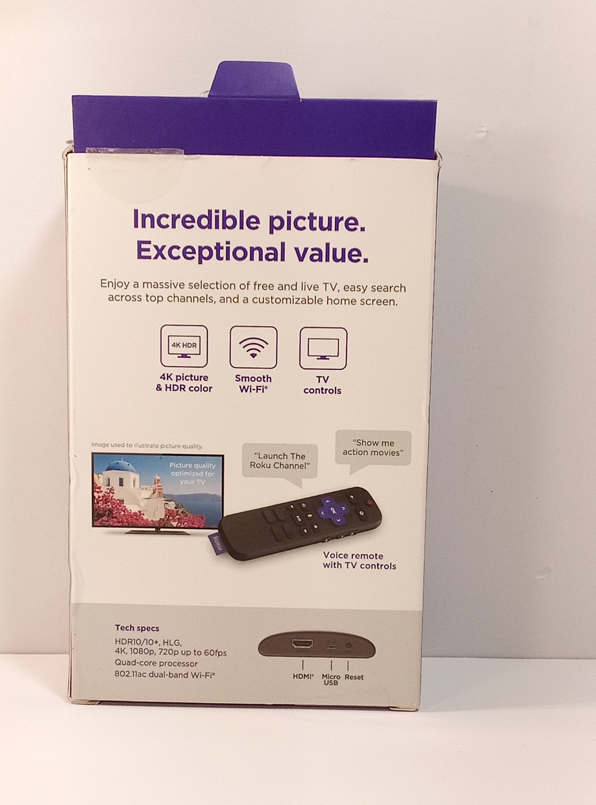 Roku Express 4K+ Streaming Player 4K HDR Wi-Fi HDMI Voice Control TV (C-07)
