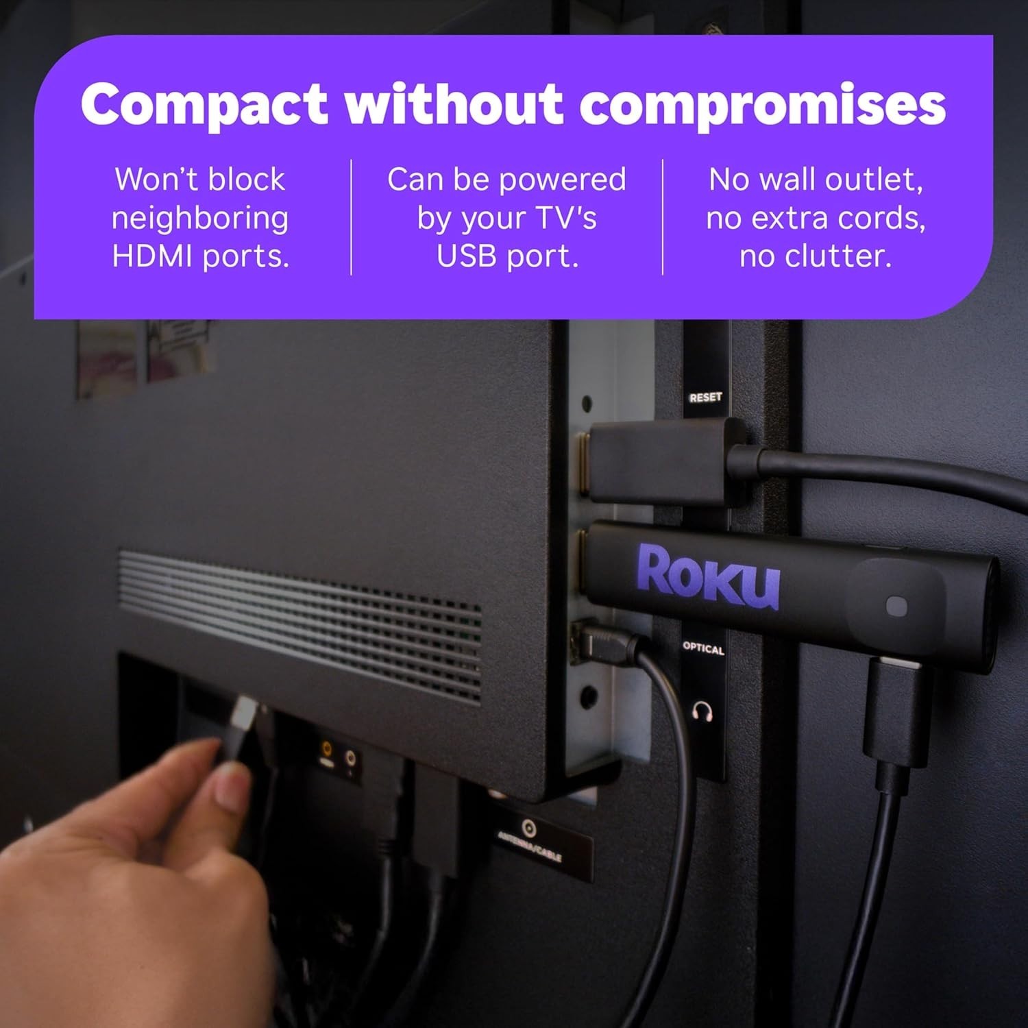 Roku 3840R Streaming Stick HD Media Player with Voice Remote – 2025 Model