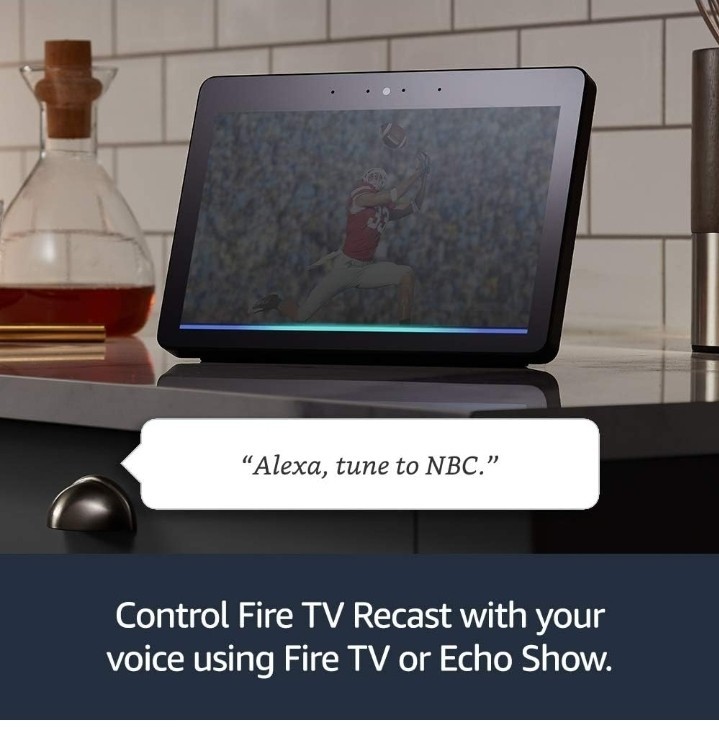 Fire TV Recast, over-the-air DVR, 1 TB, 150 hours, DVR for cord cutters
