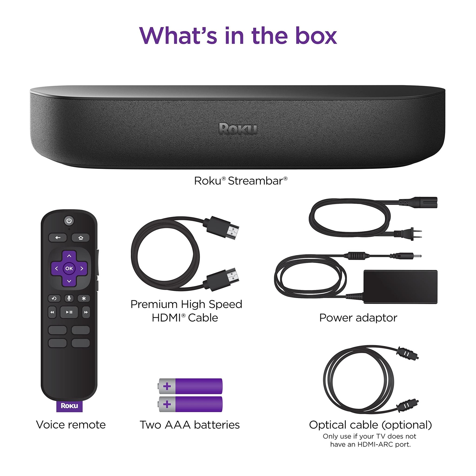 Roku Streambar | 4K HDR Streaming Device & Premium Roku Soundbar All In One, Rok
