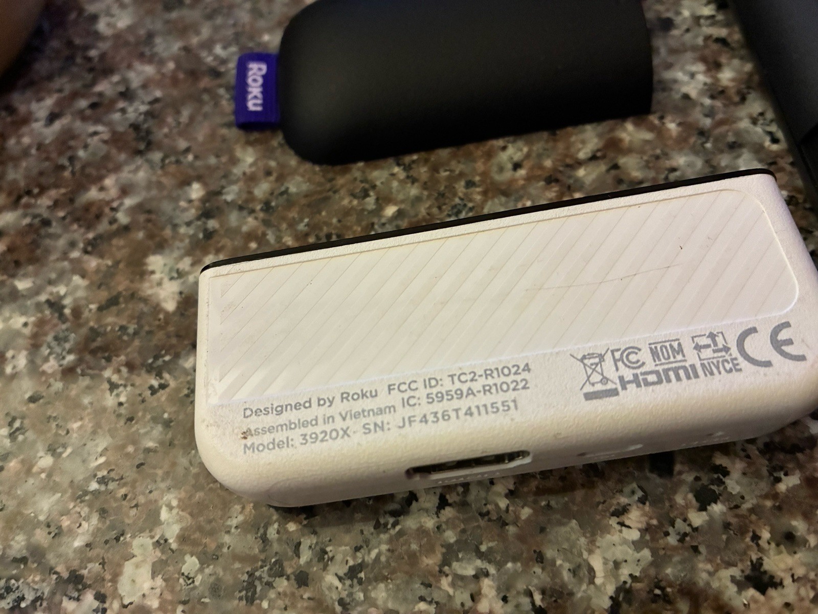 Roku Premiere HD Wireless Streaming Player 3920X w/Remote