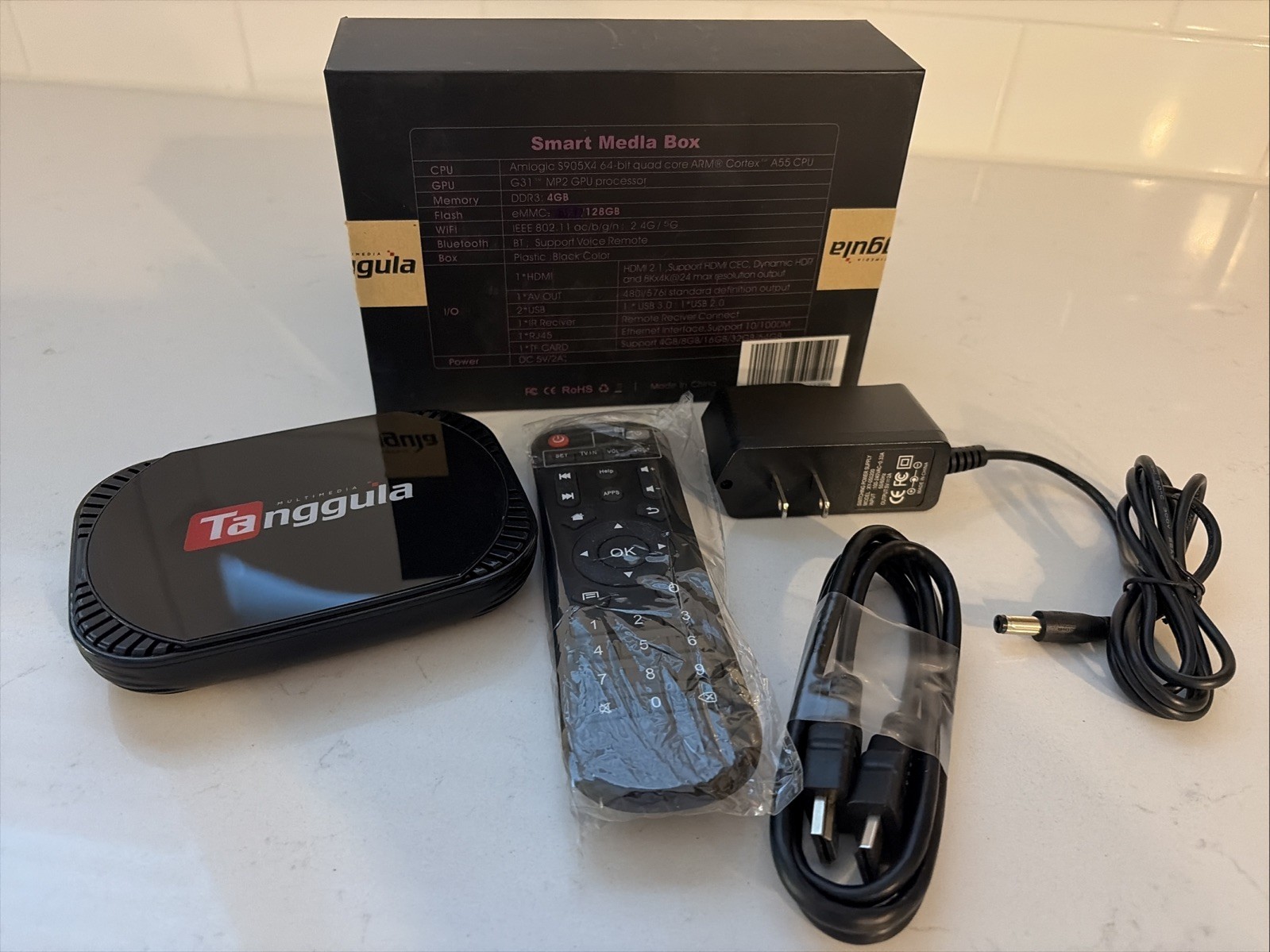 Tanggula X5 2023 Android 11 TV Box, 4GB RAM W/ Remote READ DESCRIPTION First