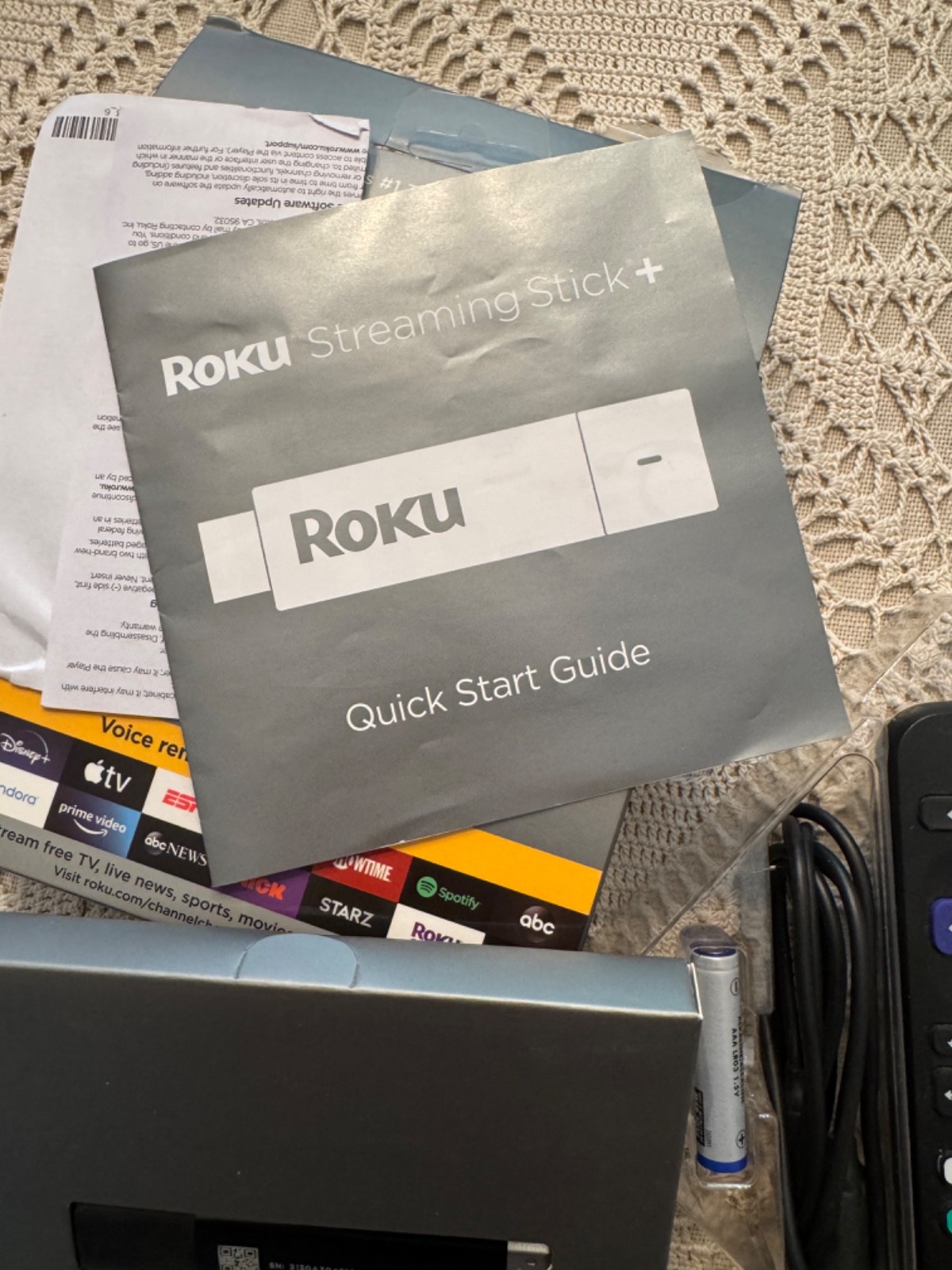 Roku Streaming Stick+ 3810R 4K Streaming Media Player with Voice Remote (Sealed)