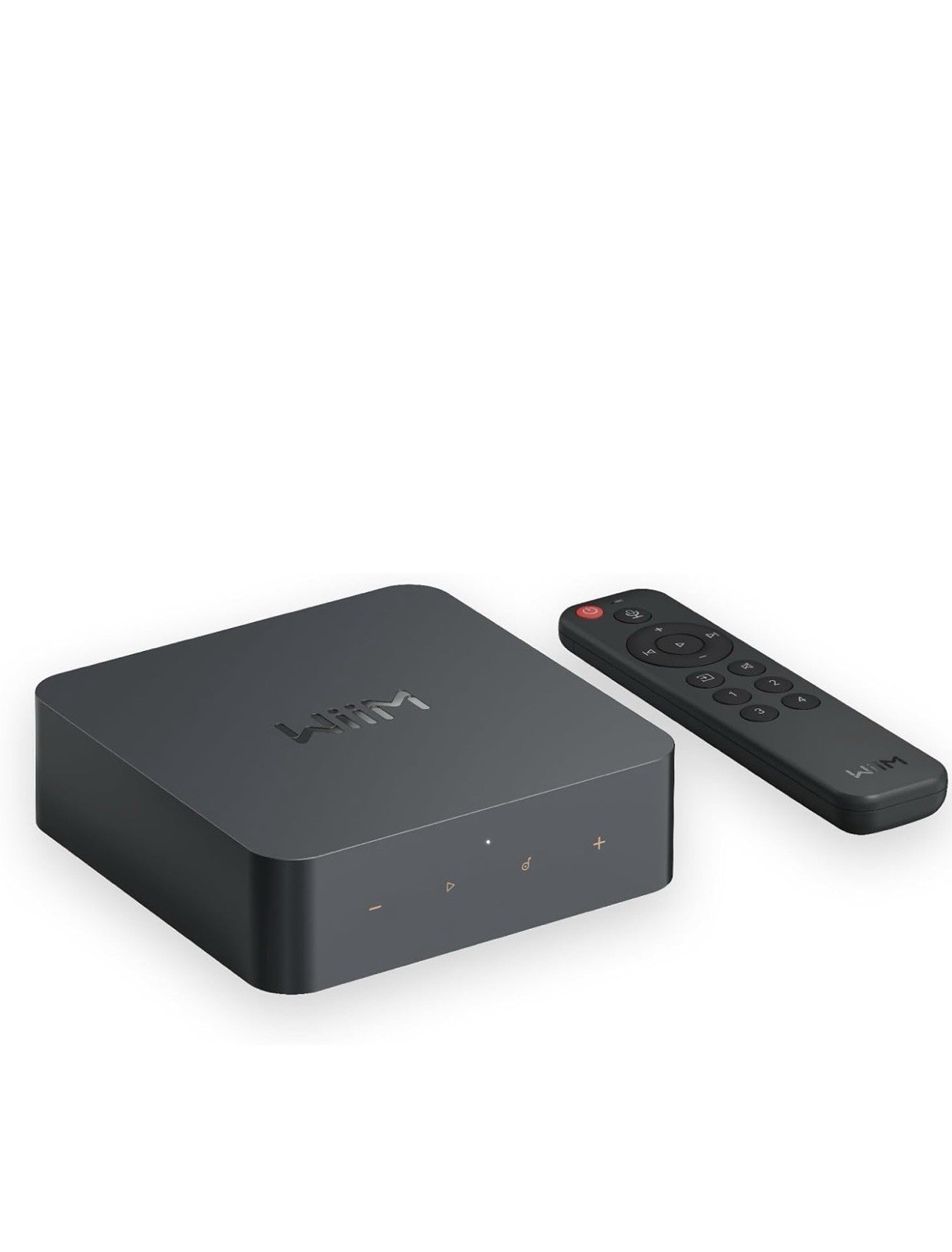 WiiM Pro Plus Music Streamer, Black, Bluetooth, AirPlay 2, Voice Remote