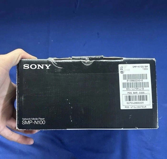 Sony SMP-N100 Network Media Player Black Wi-Fi Ethernet HDMI w/ Remote