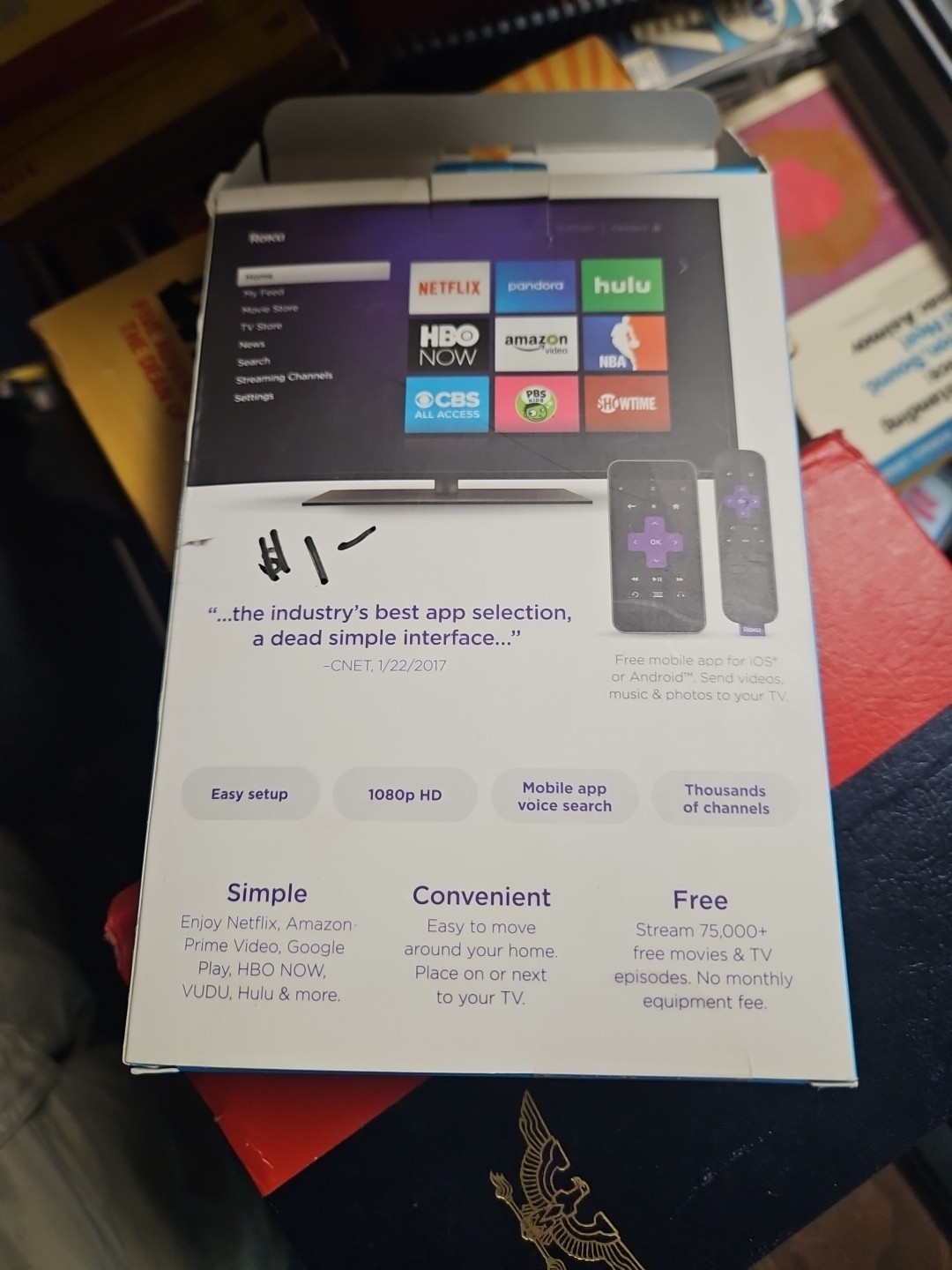 Roku Express HD Media Streamer Model 3900R Black – Open Box