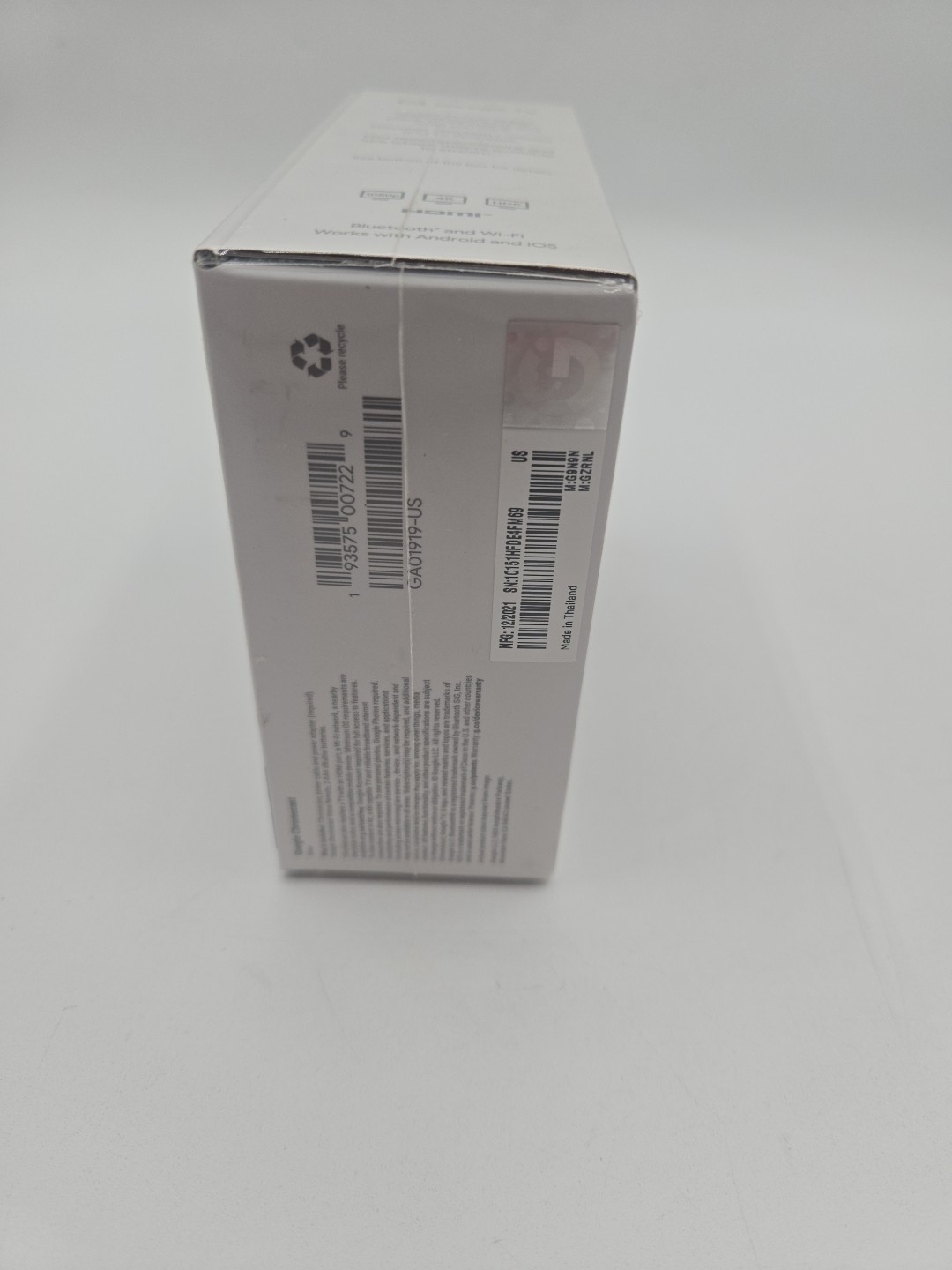 Google Chromecast with Google TV 4K Streaming Media Player Snow New Sealed