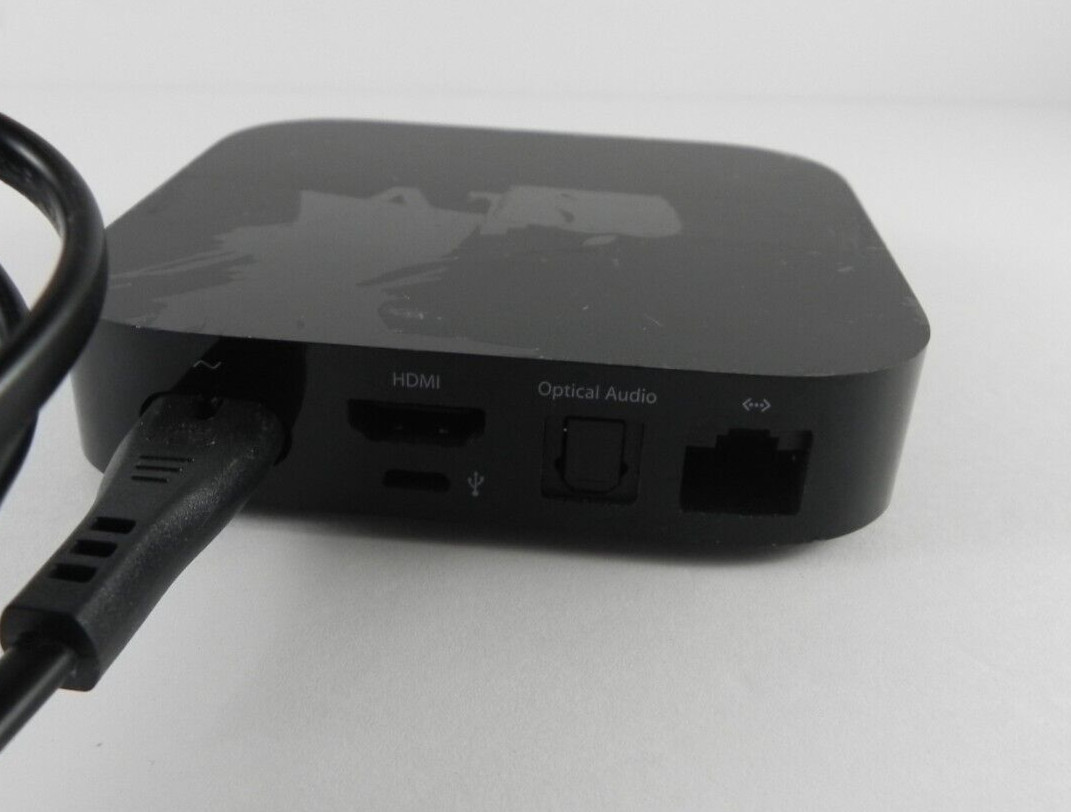 Apple TV 2nd Generation Model A1378 With Remote & Cord, Tested And Working
