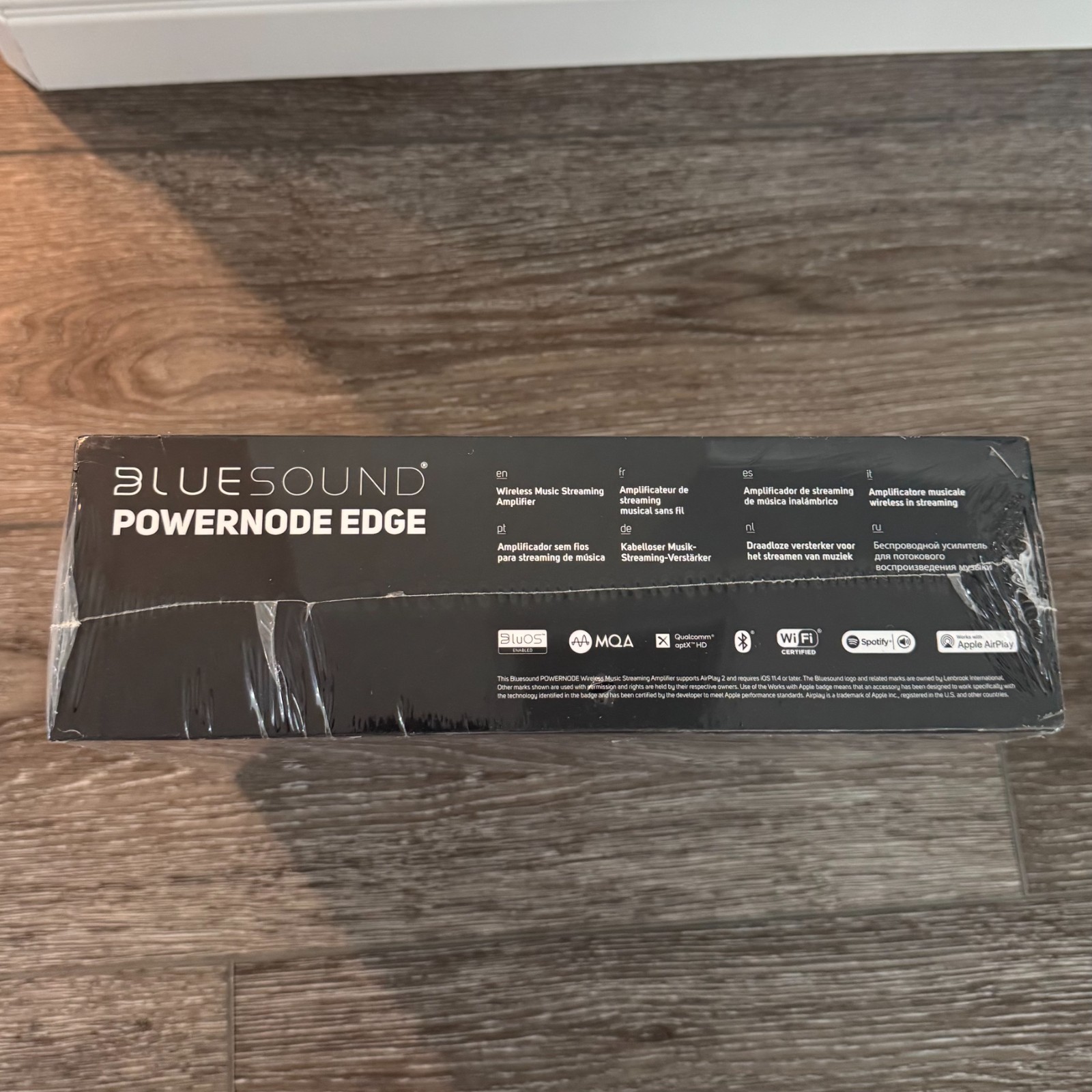 Bluesound POWERNODE Edge Wireless Music Streaming Amplifier (Black), NEW