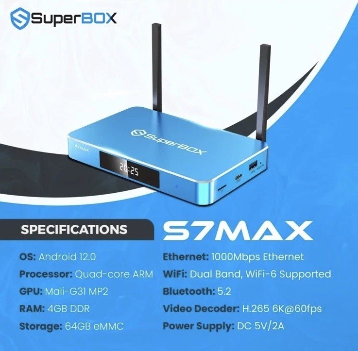 🔥 2026 SUPERBOX S7 MAX 🔥 FREE EXPEDITED SHIPPING ✈️ FAST CUSTOMER SUPPORT 📲