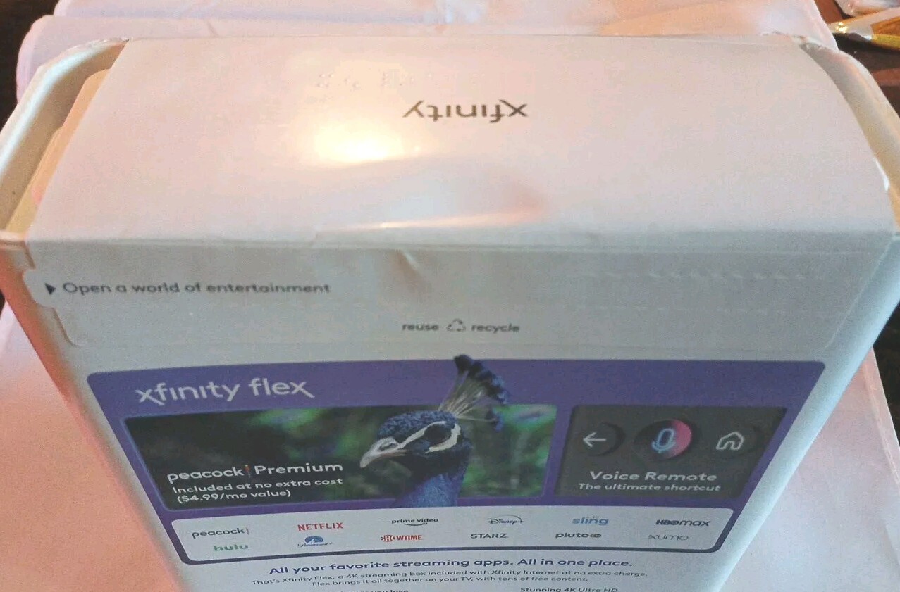New Xfinity Flex Streaming TV Box 4K with Remote Control
