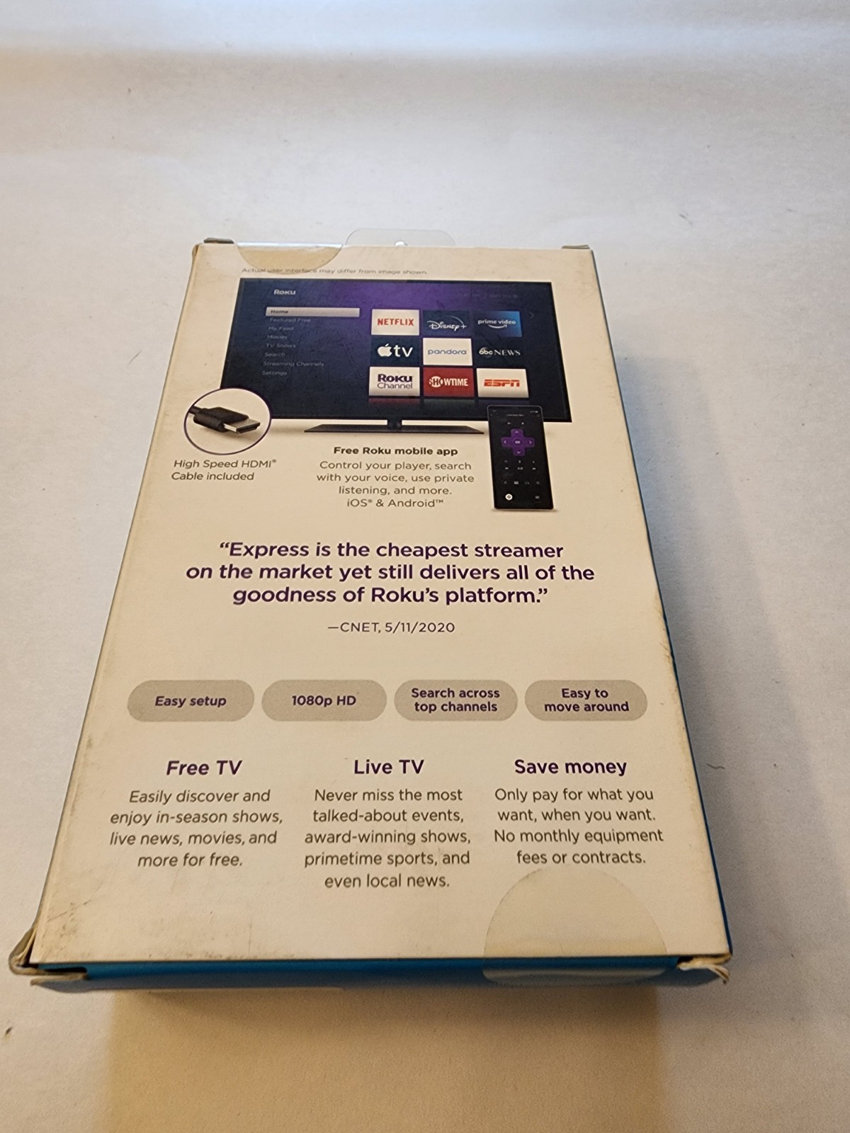 Roku Express HD Streaming Media Player – Black NEW
