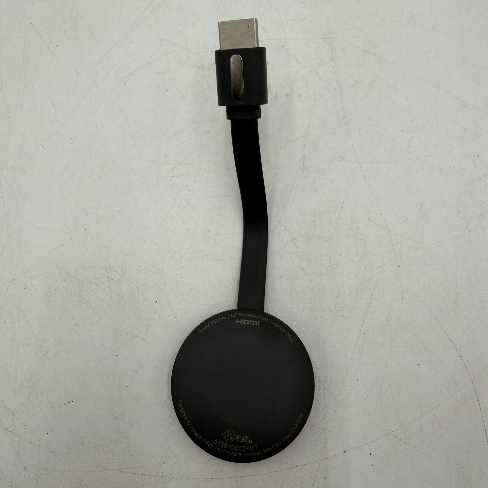 Google Chromecast Model NC2-6A5 HDMI Black 2nd Device Only