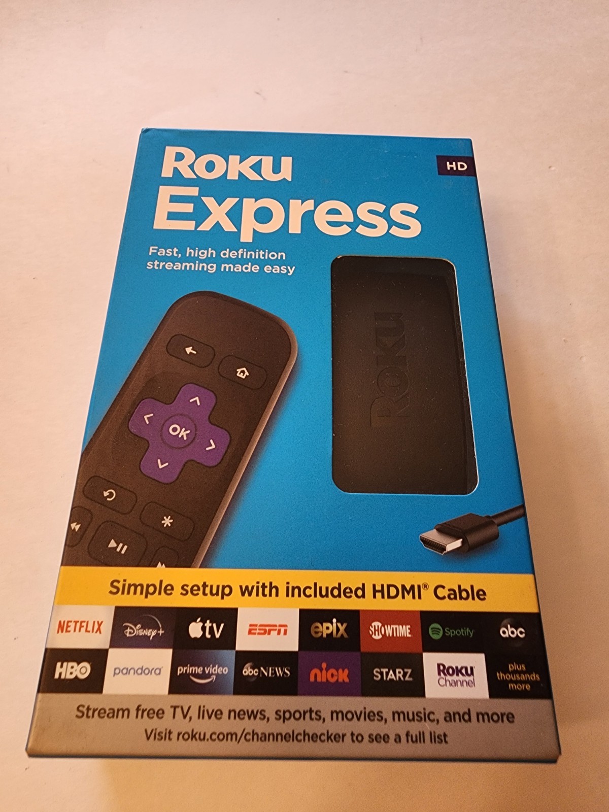 Roku Express HD Streaming Media Player – Black NEW
