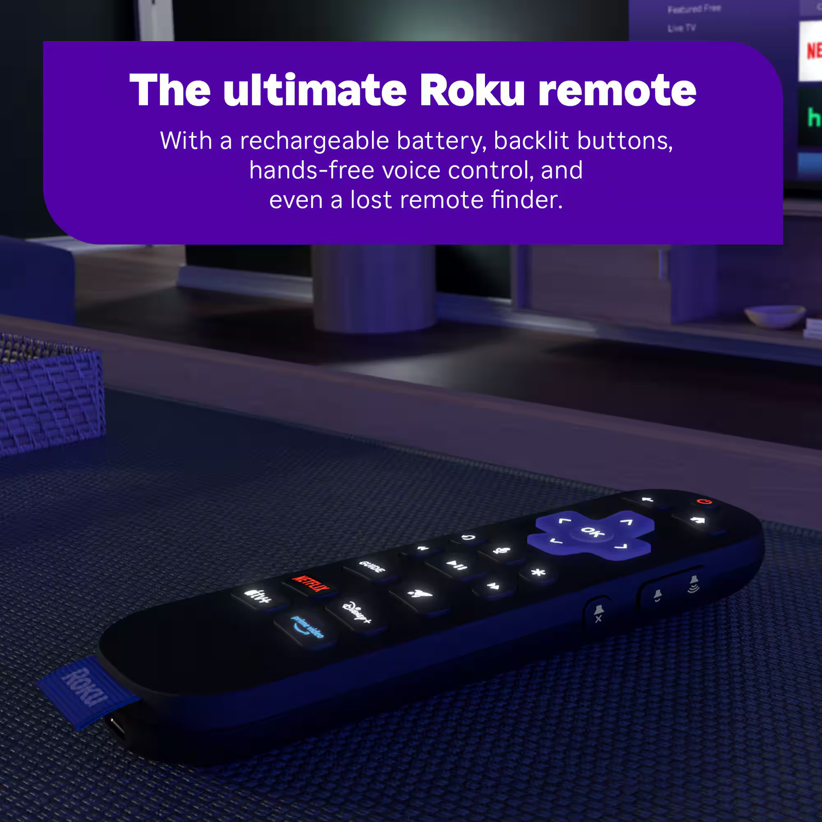 Roku – Ultra | 4K/HDR10+/Dolby Vision & Atmos Streaming Device with Rechargea…