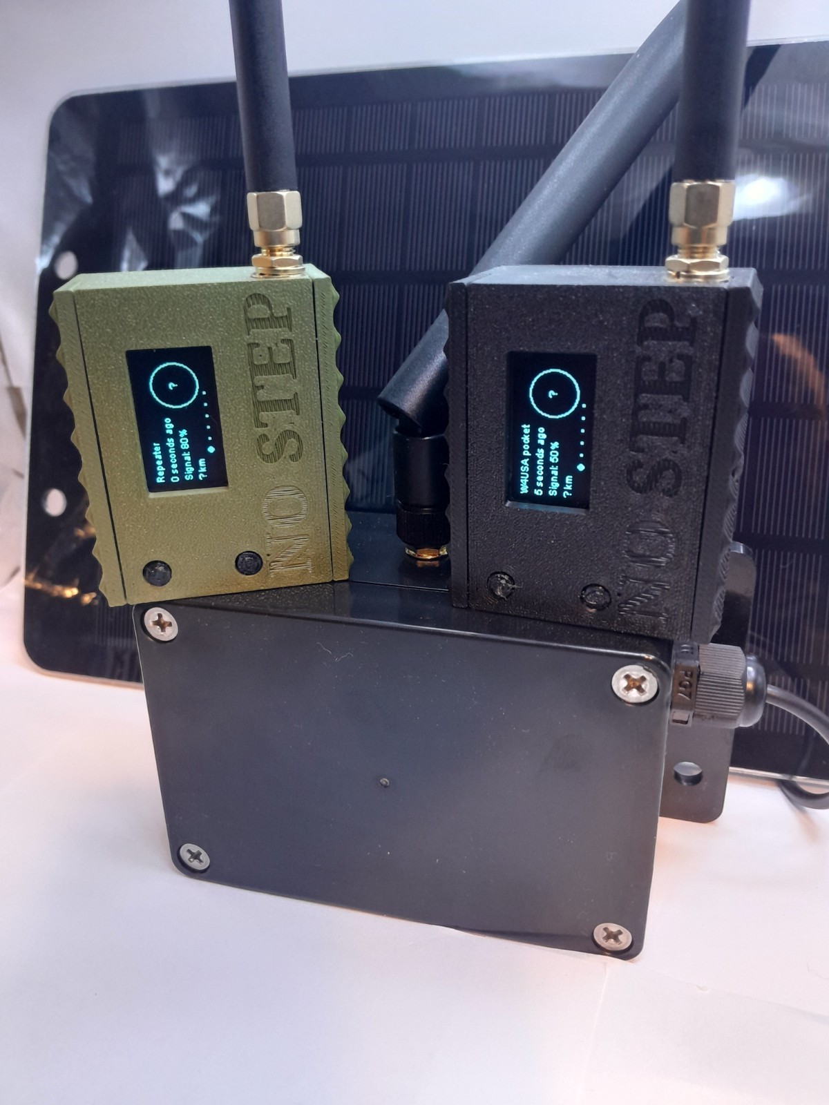 MeshCore network 3 NODES, Solar Relay Station Long Range LoRa- plus 2 V3 nodes