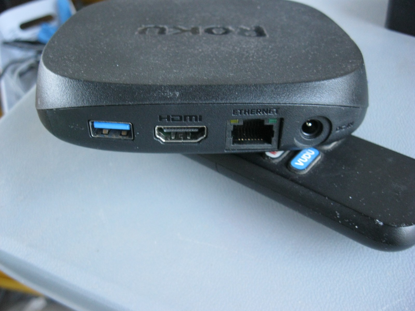 Roku Ultra 4K Streaming Media Player (Model 4800X) with remote and ac adapter