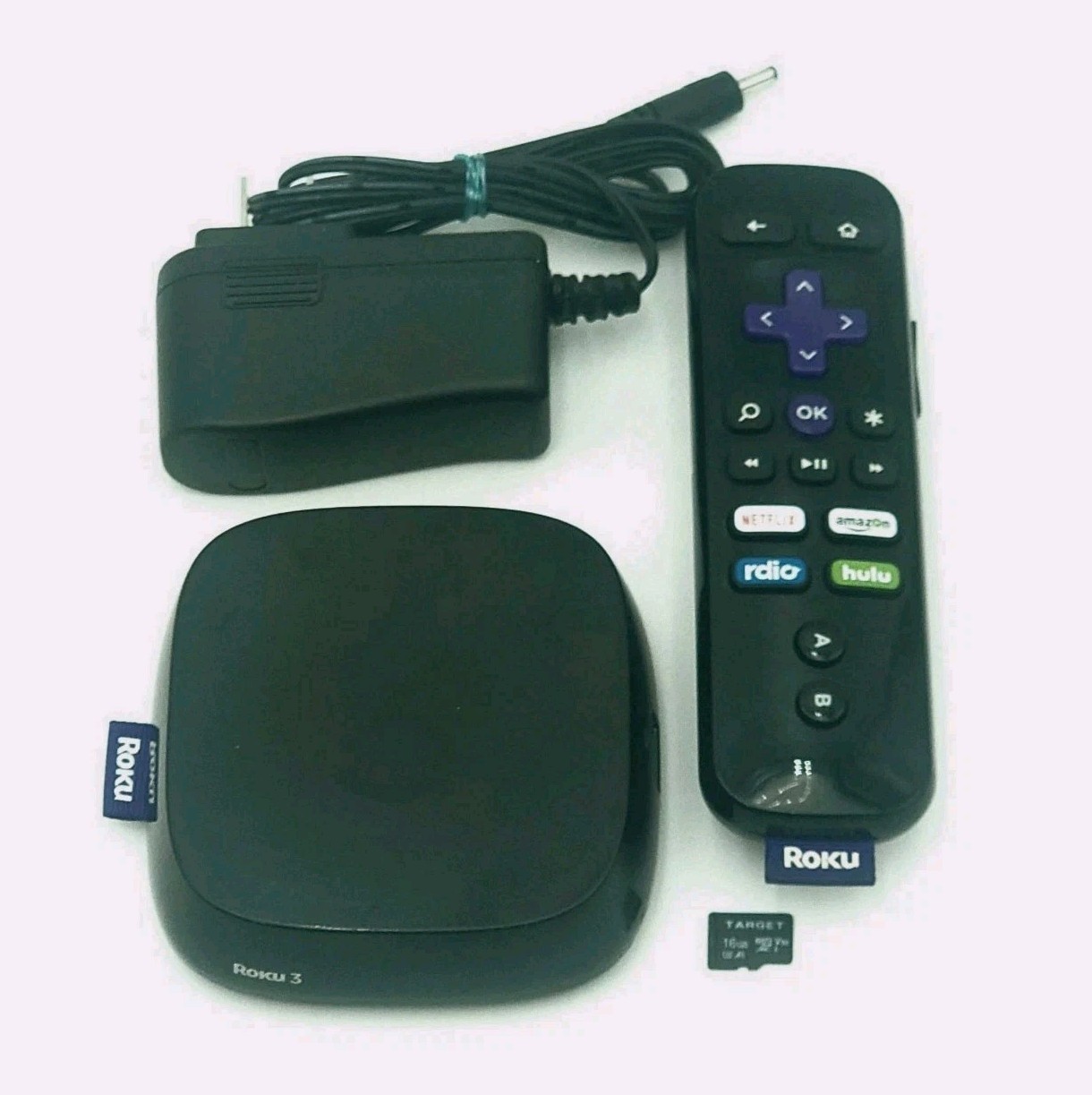 Roku 3 Streaming Media Player Bundle with Remote, Power Supply & 16GB Micro SD
