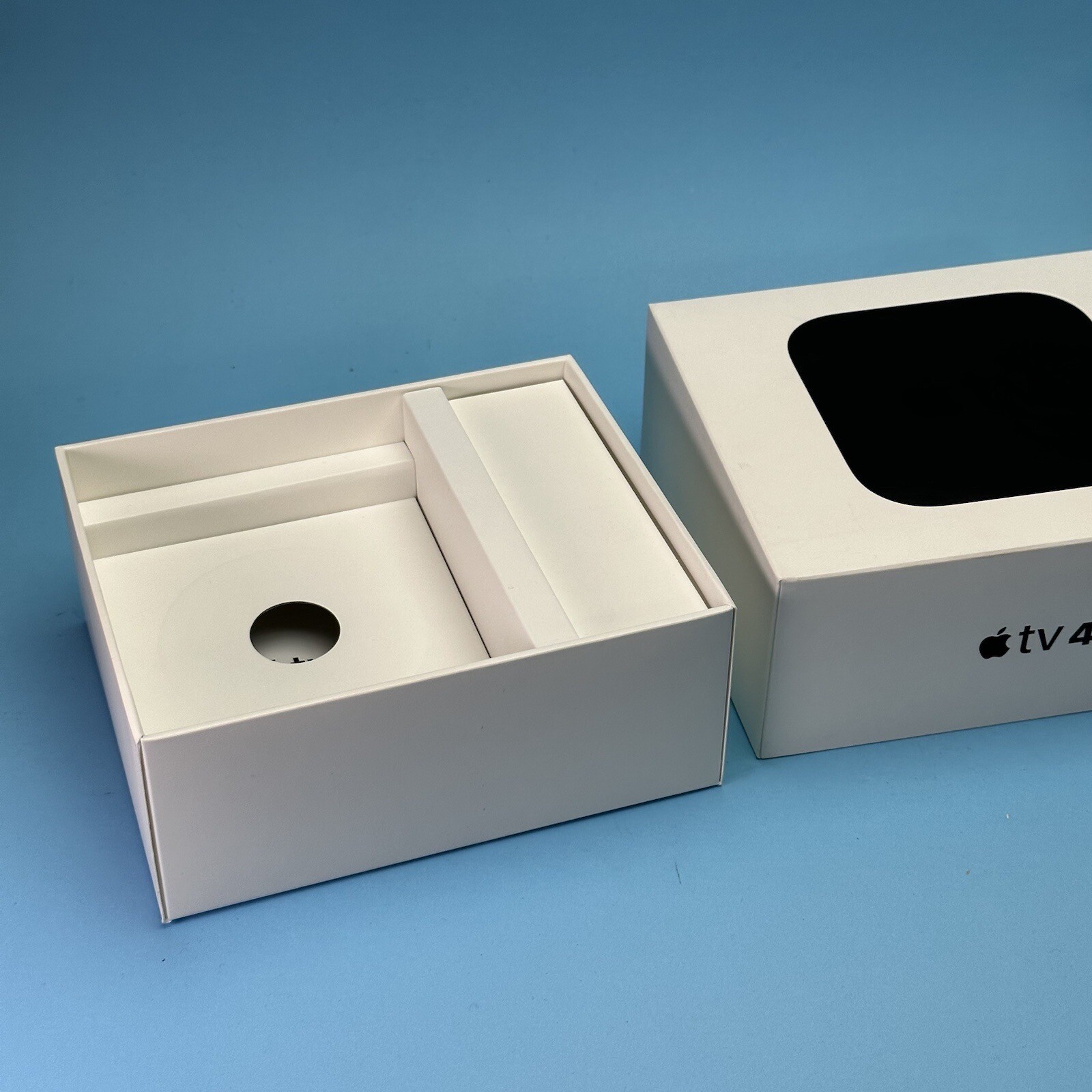 Empty Box Only Apple TV 5th Gen 4K HDR 32GB Black MQD22LL/A A1842 Stickers
