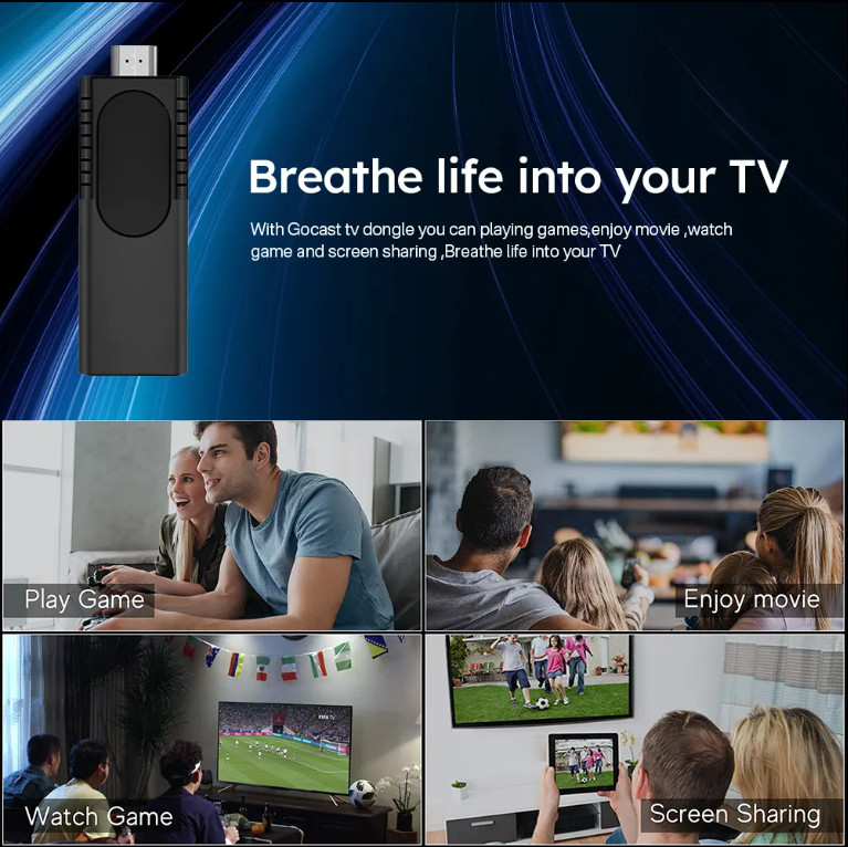 Android TV 10 U8 Stick 2GB 16GB Dual-Band Player Bluetooth Voice