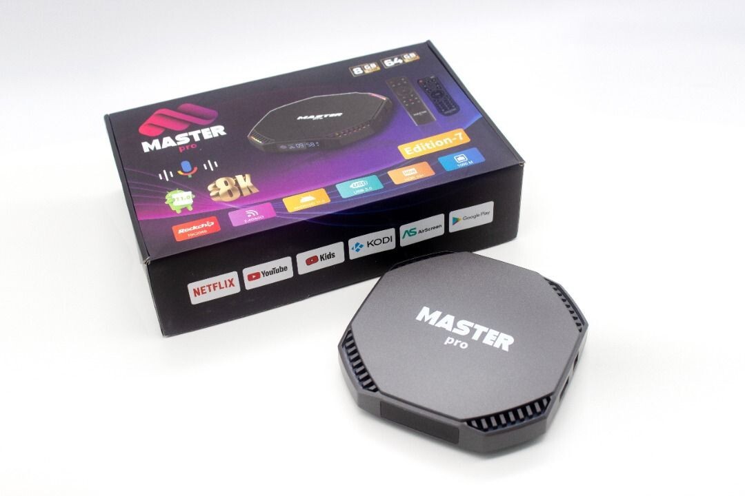 Master Pro 8K Android Box – Stunning 8K Resolution & Next-Level Entertainment!