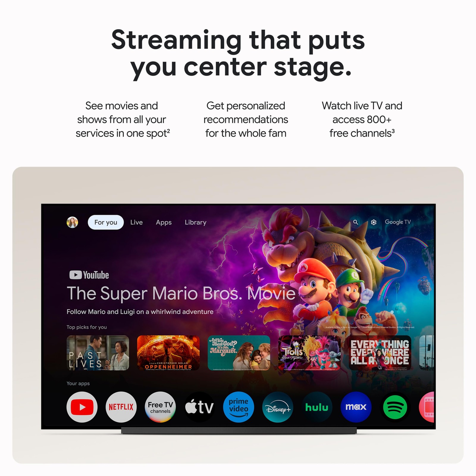 TV Streamer 4K – Fast Streaming Entertainment on Your TV with Voice Search Re…