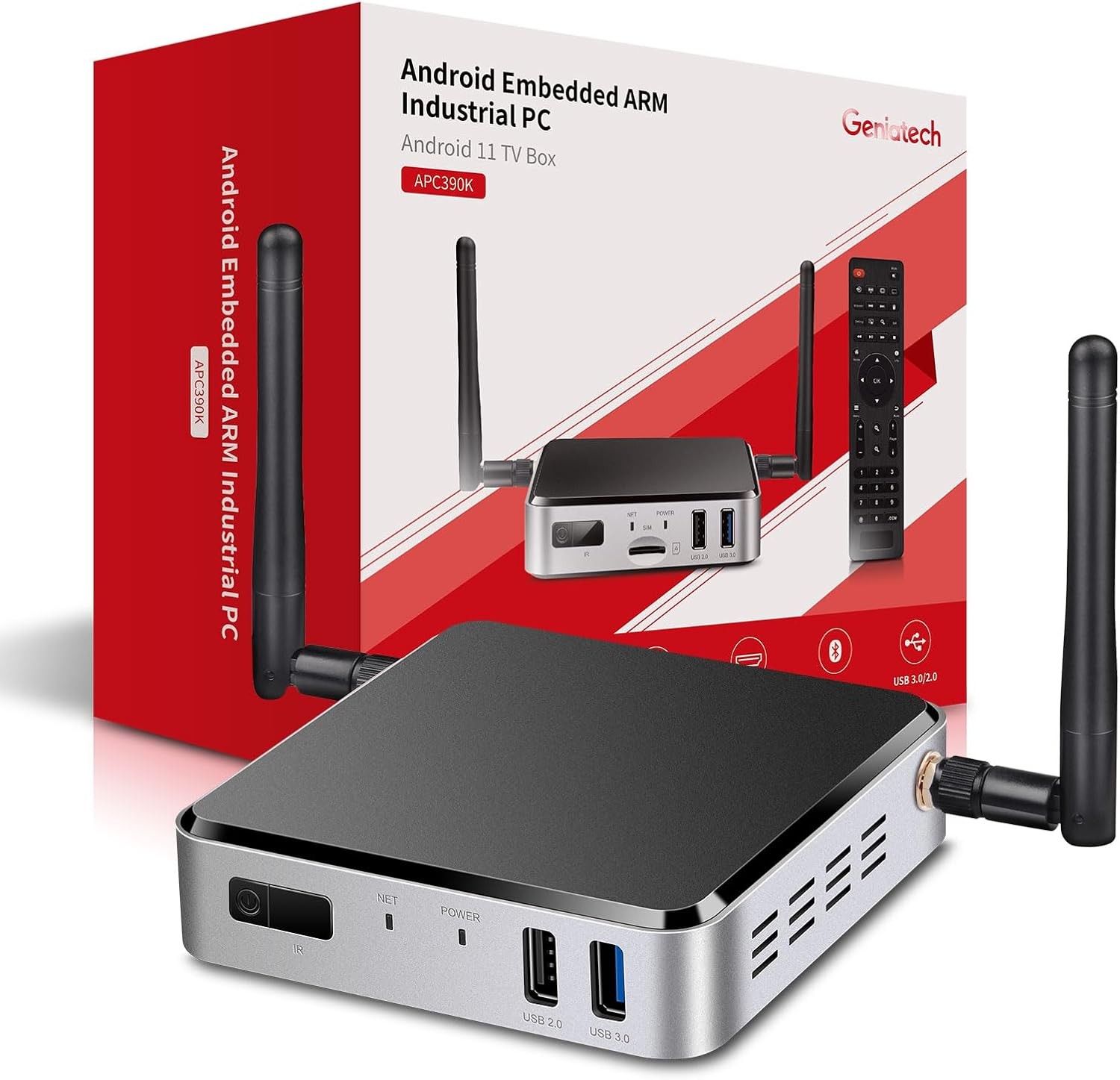 Android TV Box, 4K Ultra HD2GB RAM 16GB ROM, Support Dual WiFi & Bluetooth 5.0