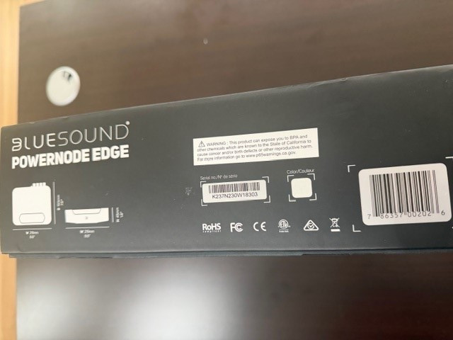 Bluesound POWERNODE Edge Wireless Music Streaming Amplifer, white