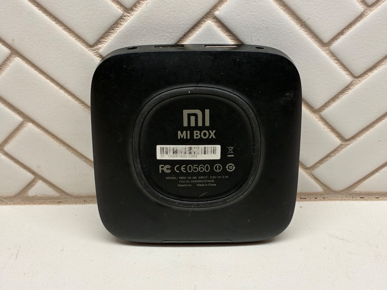 Xiaomi Mi Box MDZ-16-AB Media Streamer HDMI USB Headphone Jack No Cord or Remote