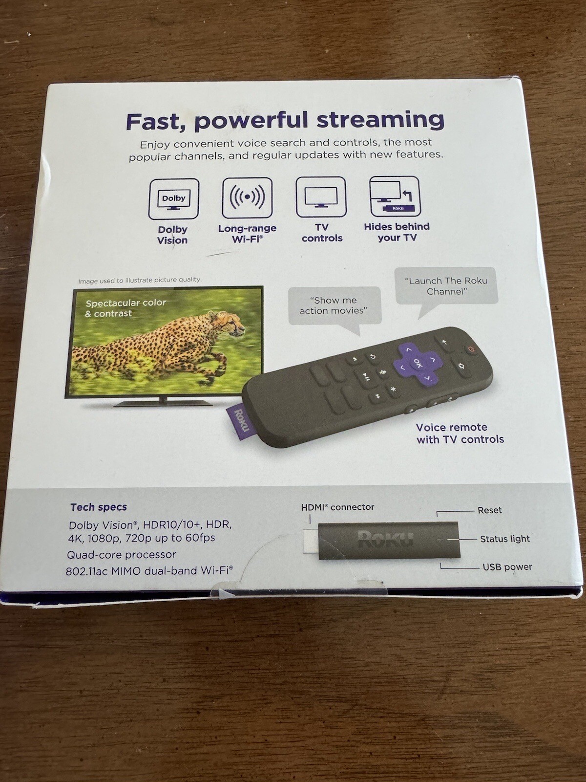 Roku Express HD Streaming Media Player 3930R Black + Remote HDMI Cable *NEW*