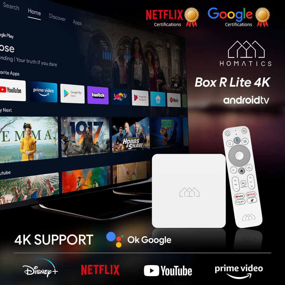 4K TV Box Androidtv 11Google & Netflix Certified Amlogic