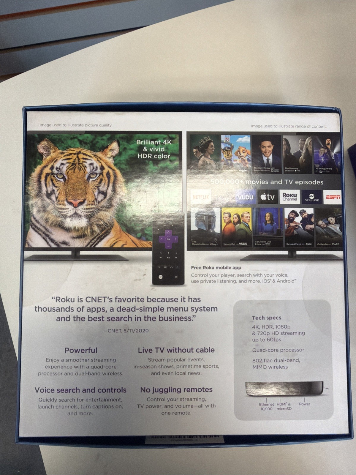 Roku Ultra LT HD 4K HDR Media Streamer – (4662RW)