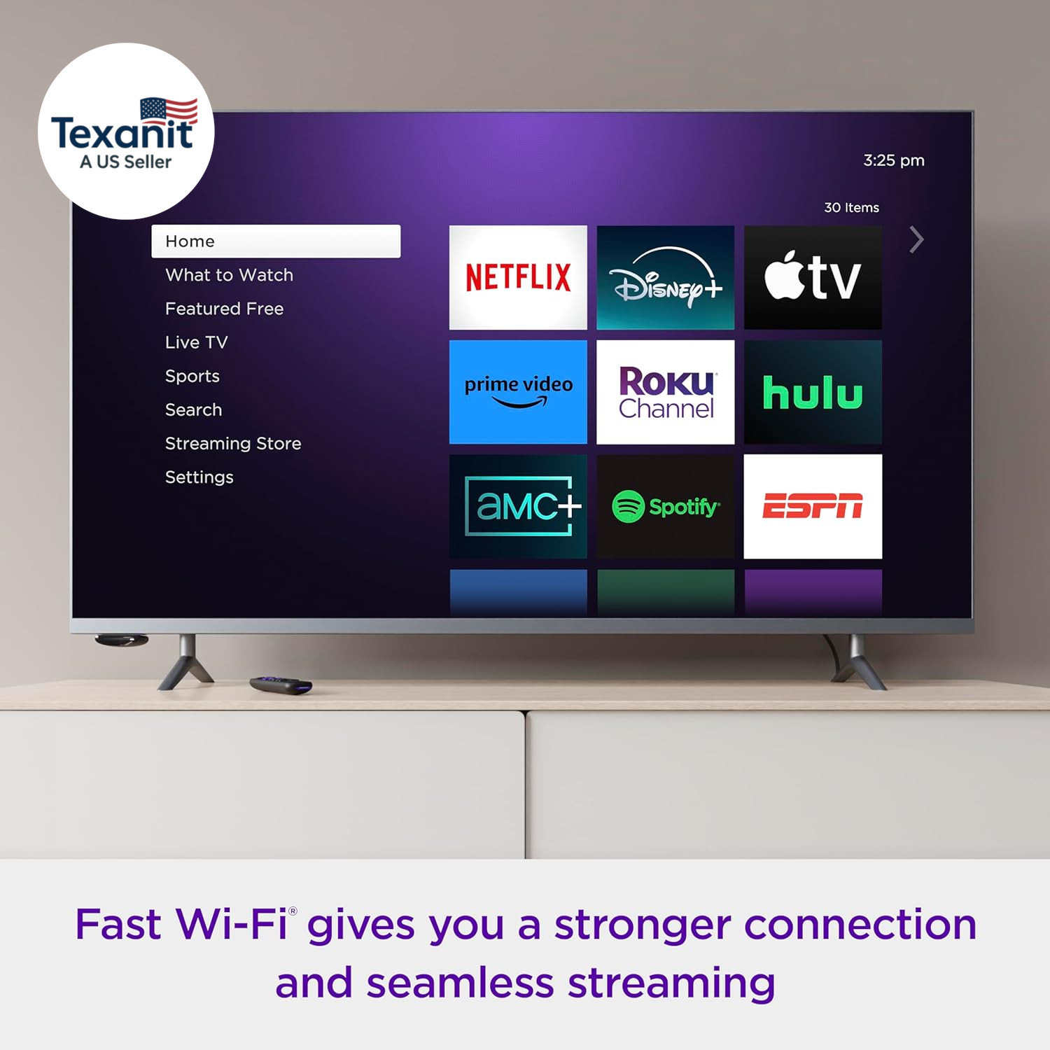 Express 4K+ | Streaming Device 4K/HDR with Voice Remote, Free & Live TV
