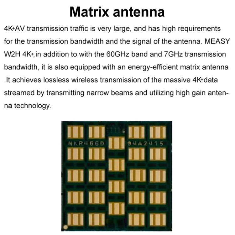 Measy W2H 60GHz 4K+ Ultra HD Wireless Transmission Kit, Transmission Distance: