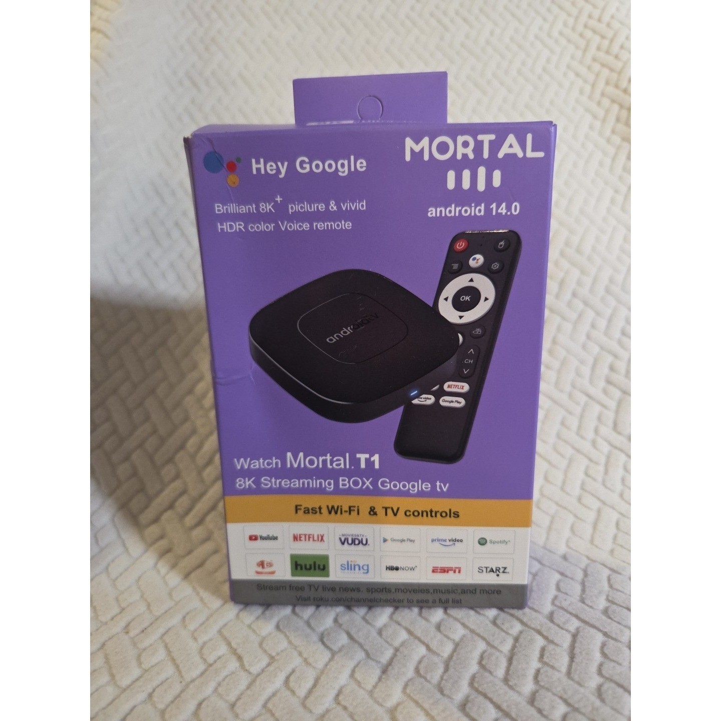 Smart TV Box Streaming Media Player Global Edition Mortal T1 Bluetooth 2GB+16GB
