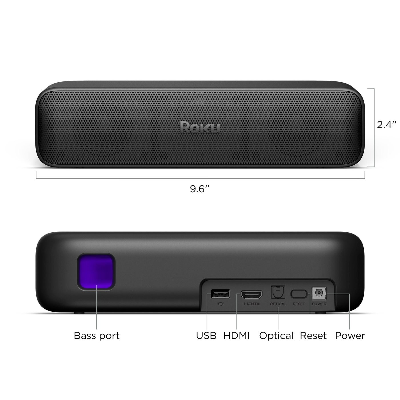 NEW IN BOX – Roku Streambar SE 2-in-1 TV Soundbar Built-in 4K Streaming – 9104R
